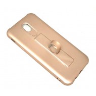 Silicone Case Motomo With Finger Ring For Samsung Galaxy J7 2017 J730 Pink / Gold